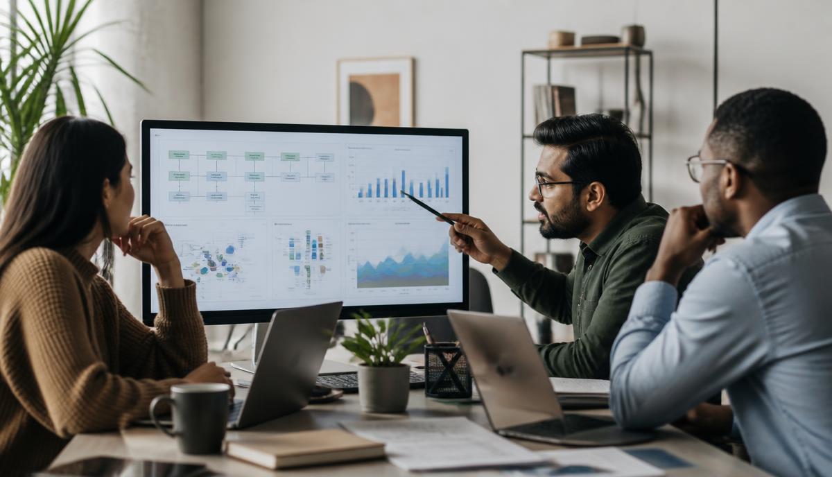 Enterprise data sources flowing into a governed lakehouse for analytics and artificial intelligence